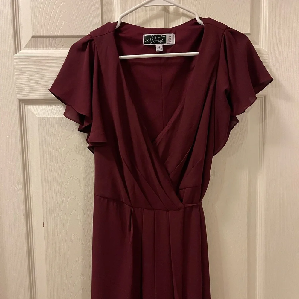 Formal Wrap Dress - Picture 1 of 4